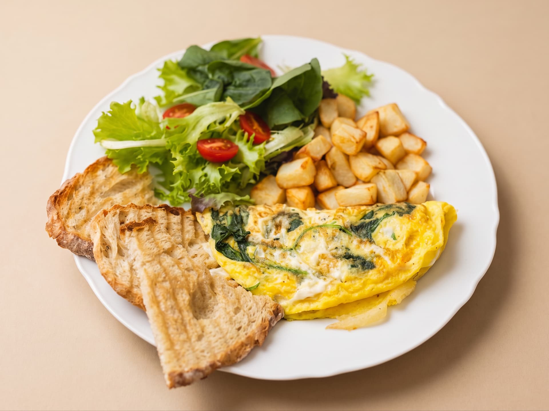 Spinach Feta Omelette